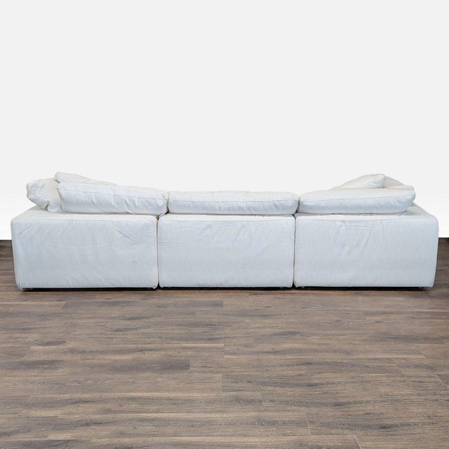 2020s Restoration Hardware Cloud 3-Seat Modern White Sofa For Sale - Image 5 of 9