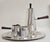 1950s 1950s Mid Century Modern P M Italy Silverplated Brass Coffee Pot, Creamer and Sugar Bowl, With Tray - 4 Piece Set For Sale - Image 5 of 15