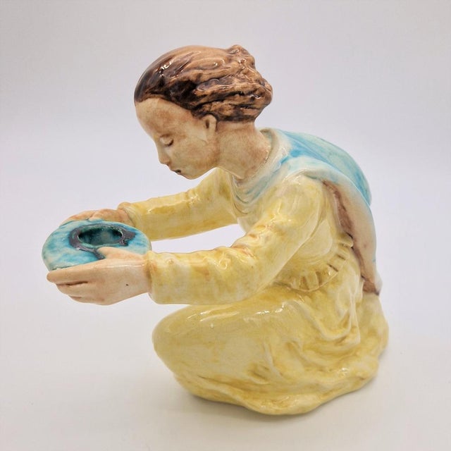 Ceramic Candlesticks by E. Roser for Karlsruhe Majolika, 1950s, Set of 2 For Sale - Image 16 of 18