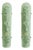 Hammered Green Graniglia Murano Glass Wall Sconces by Simoeng for Simoeng, Set of 2 For Sale