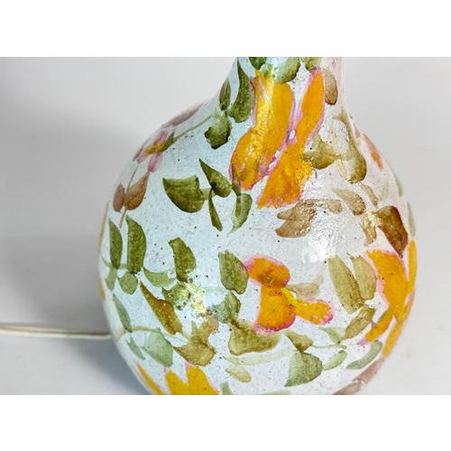 White Glazed Ceramic Table Lamp by Jean Jacque Laurent, 1950s For Sale - Image 8 of 14