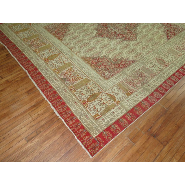 Antique Persian Tabriz Dowry Rug For Sale - Image 11 of 18