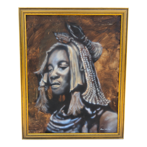 "Himba Woman" Oil on Canvas by Gavin Collins