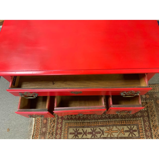 Wood 20th Globe Furniture Century Low Boy Dresser For Sale - Image 7 of 10