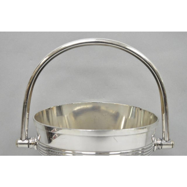 International Wilcox English Regency Silver Plated Champagne Ice Bucket "S" Mono For Sale - Image 17 of 18