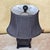 Asian Inspired Black & Brown Porcelain Medallion Table Lamp With Shade For Sale - Image 4 of 18