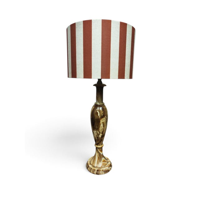 1950s Vintage Italian Onyx Lamp, 1950s For Sale - Image 5 of 5