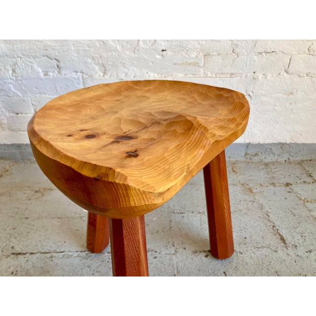 Primitive Style Tripod Stools, 1960s, Set of 4 For Sale - Image 16 of 18