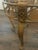 1970s Neoclassical Style Gold-Tone Metal and Beveled Glass Accent Table For Sale In Philadelphia - Image 6 of 8