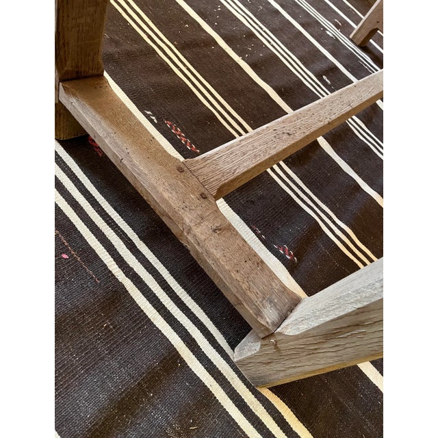 Mid 20th Century French Rustic Oak Dining Table For Sale - Image 9 of 11