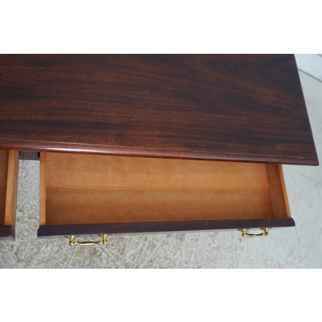 Stickley Stickley Mahogany 2 Drawer Console Table For Sale - Image 4 of 18