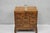 Vintage Italian Olive Wood Veneer Campaign Chest of 9 Drawers with Inset Brass Pulls. Circa Mid 20th Century....