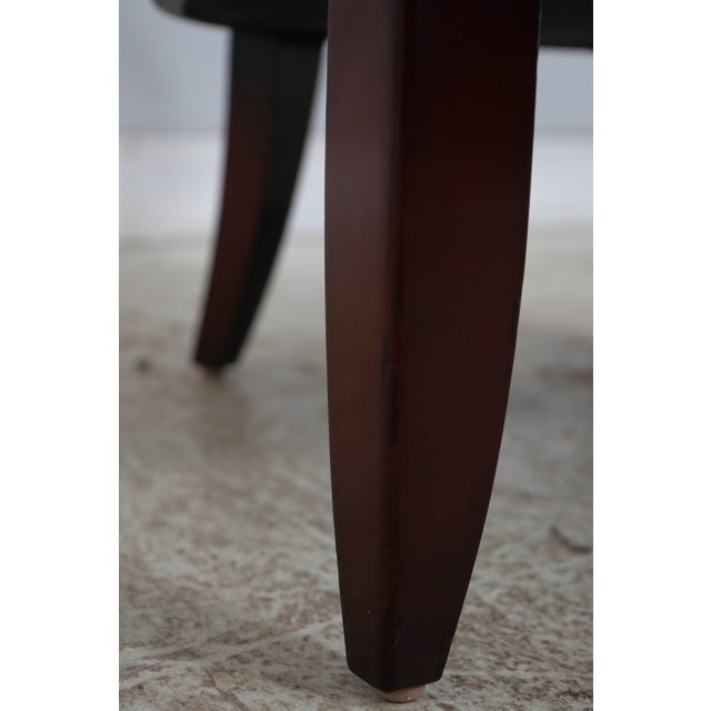 Pair of Baker Mahogany Medallion Back Armchairs For Sale - Image 12 of 18