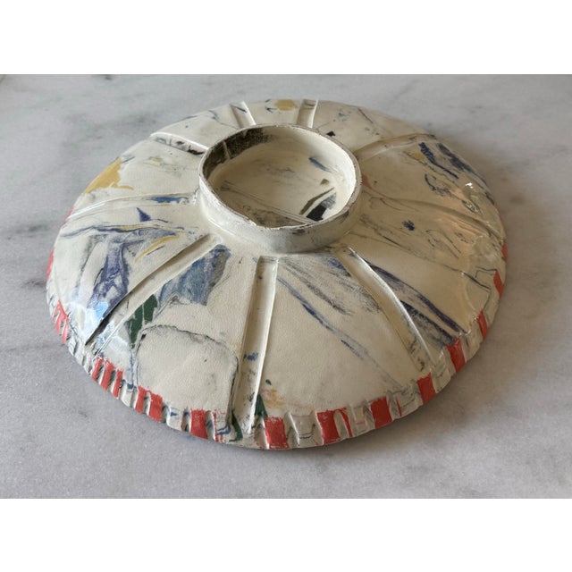 Hamdmade Ceramic Art Pottery Bowl For Sale - Image 9 of 11