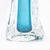 Hand-Blown Murano Modern Fluid Vase in Aquamarine Blue With Bubbles For Sale - Image 11 of 11