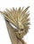 Vintage Evelyn Lino Brutalist Gold Starburst Mask Wall Sculpture For Sale - Image 4 of 7