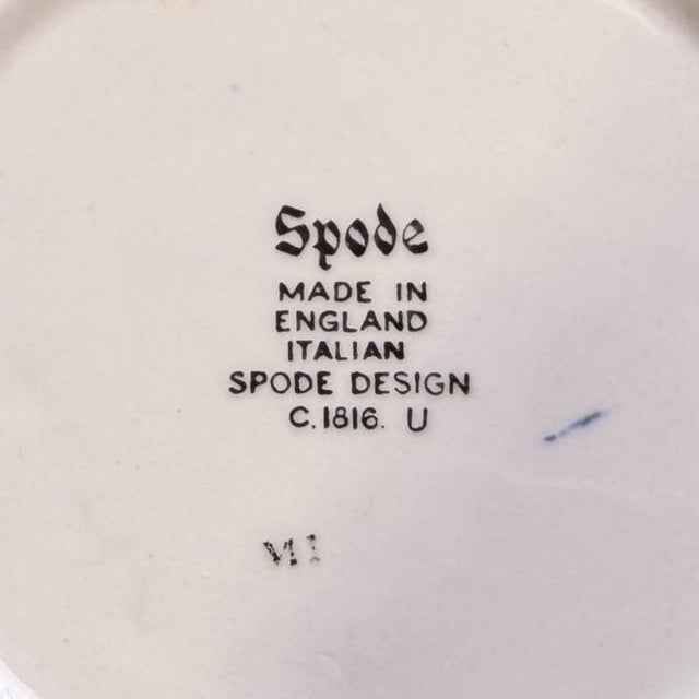 Vintage Spode Blue Italian Ginger Jar With Lid - Blue & White Chinoiserie Ceramic Urn For Sale - Image 6 of 6