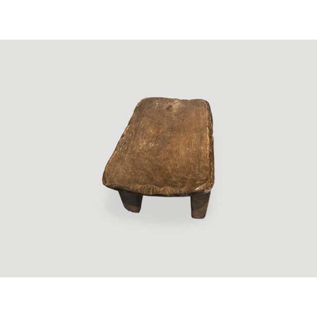 Antique Wood African Stool For Sale - Image 4 of 6