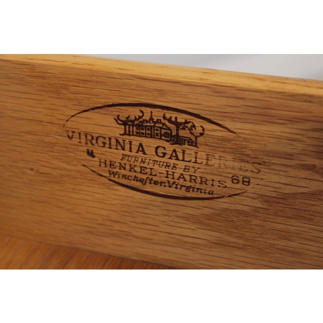 Henkel Harris Cherry 9 Drawer Double Dresser For Sale - Image 14 of 15