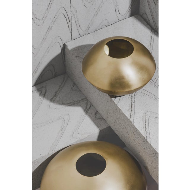 Brass domes are finished with a gold or chestnut matt polish. Due to the natural handcrafted materials used, variation in...