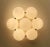 Sakura Polished Brass Glossy White Murano Globe Flush Mount by Fabio LTD For Sale - Image 6 of 7