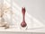 Elegant zebra-striped glass vase by Vicke Lindstrand for Kosta, Sweden. The distinctive design, featuring free-flowing red...