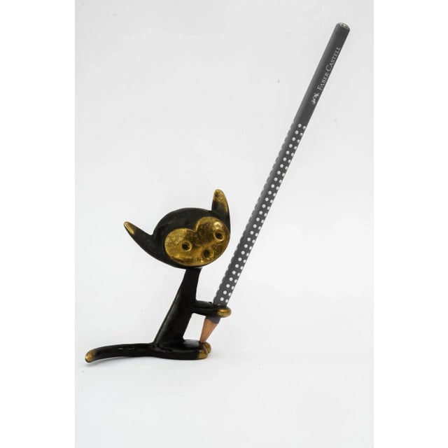 Mid-Century Modern Cat Pen Holder by Walter Bosse, 1950s For Sale - Image 3 of 8