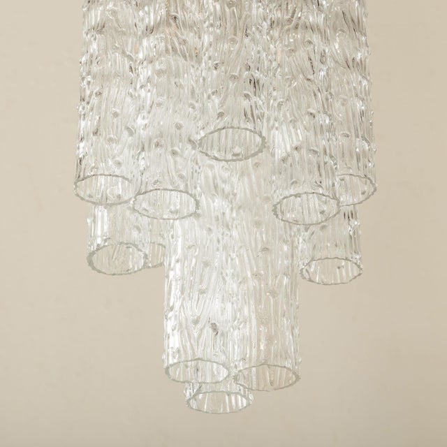 Metal Tronchi Glass Chandelier from Venini, 1970s For Sale - Image 7 of 11