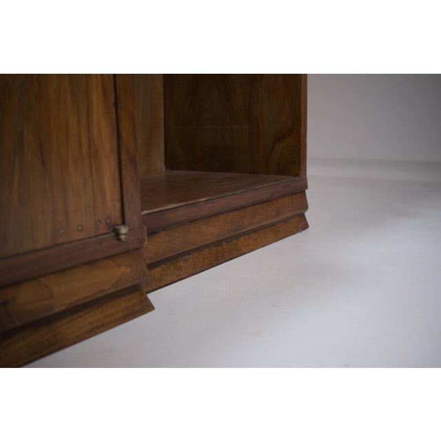 French Modernist Architectural Cabinet in Walnut, 1930s For Sale - Image 11 of 18