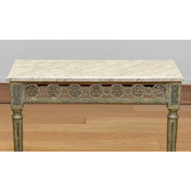 Antique Gustavian Swedish Painted Console, Early 18th Century For Sale - Image 4 of 9