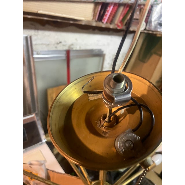 1950s Mid-Century Modern Atomic Age Brass Sputnik Chandelier 1950’s For Sale - Image 5 of 12