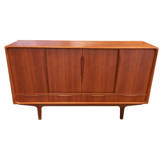 Mid-Century Modern Danish Sideboard with Sliding Doors, 1960s For Sale - Image 3 of 18