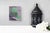 Silence Is a Priority by Elena Burykina | Oil on panel Abstract green figure with a large eye For Sale - Image 4 of 5