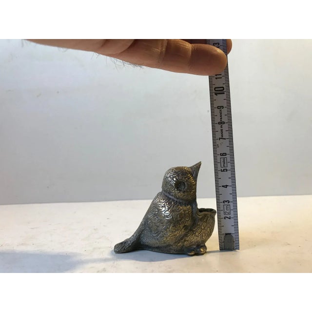 Antique Italian Bird Ashtray in Brass, 1920s For Sale - Image 4 of 8