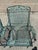 Vintage Woodard Wrought Iron Patio Dining Set W/ Round Pedestal Base Table 5 PCS For Sale - Image 11 of 13