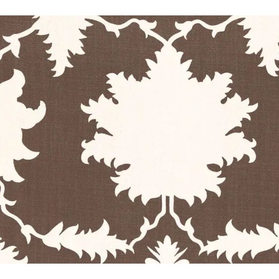 Inspired by an antique Persian carpet, this large-scale, graphic print by Mary McDonald features symmetrical silhouettes...