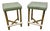 Hollywood Regency Brass Stools, Vintage Seating, United States, 1970s For Sale