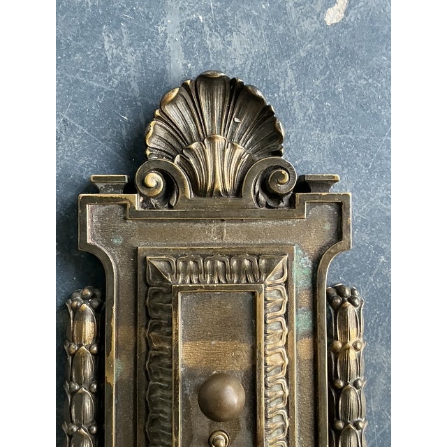 Bronze Vintage Boho Empire Bronze Wall Light Sconce For Sale - Image 8 of 10