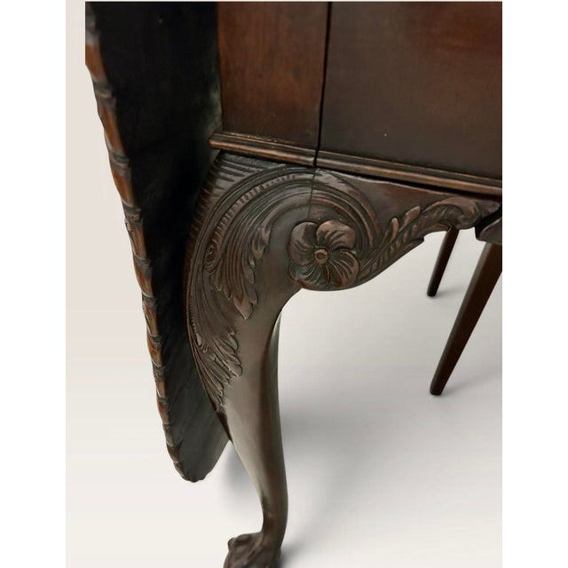 Rare George II Mahogany Drop-Leaf DiningTable Ca. 1765 For Sale - Image 14 of 14