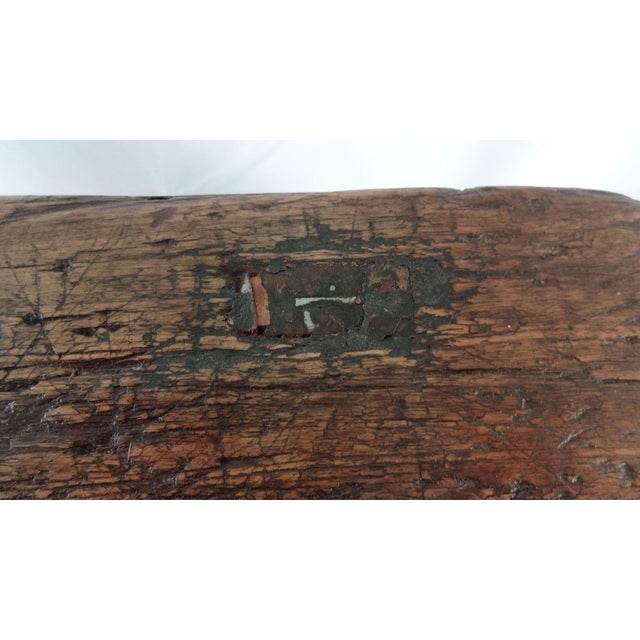 Primitive Wood Stool For Sale In New York - Image 6 of 7