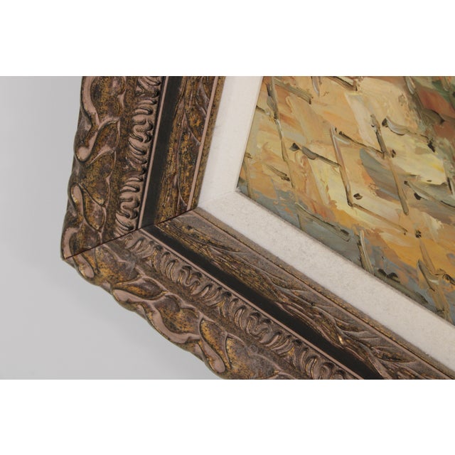w.johannele Large Venice Canal Oil Painting on Canvas For Sale - Image 9 of 17