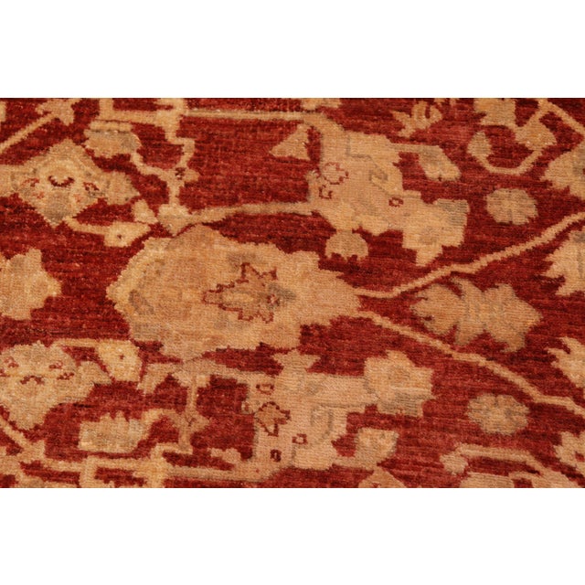 1990s Bohemien Ziegler Rust Tan Hand-Knotted Wool Rug - 8'0'' X 9'10'' For Sale - Image 5 of 8
