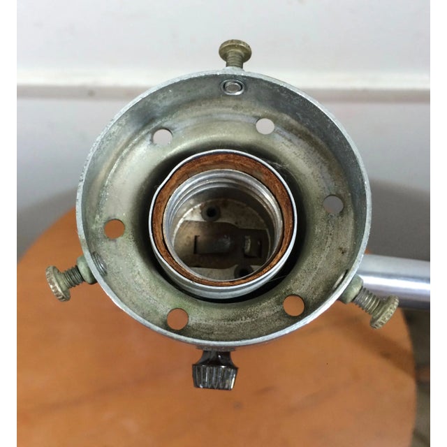 Silver 1930s Art Deco Nessen Studios Adjustable Floor Lamp by Walter Von Nessen For Sale - Image 8 of 11