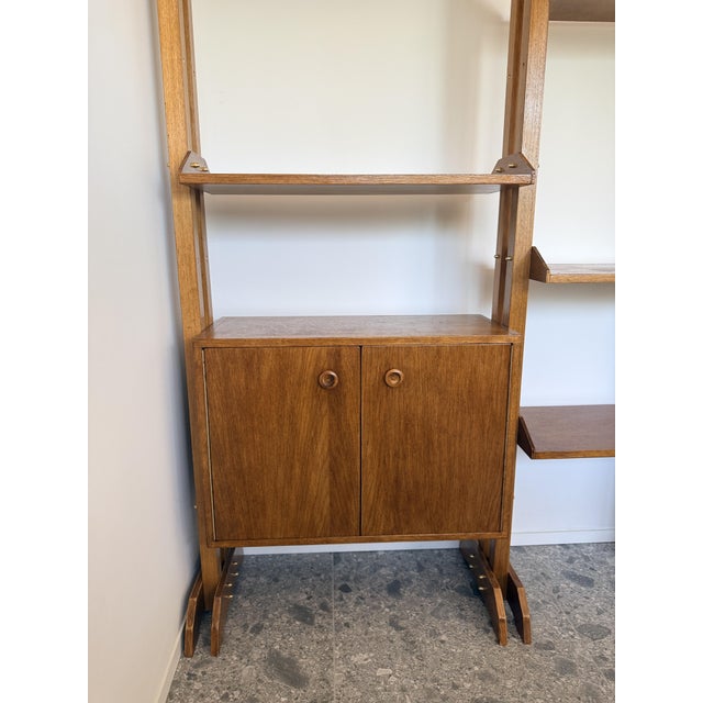 Wood Italian Teak Bookcase, 1960s For Sale - Image 7 of 9