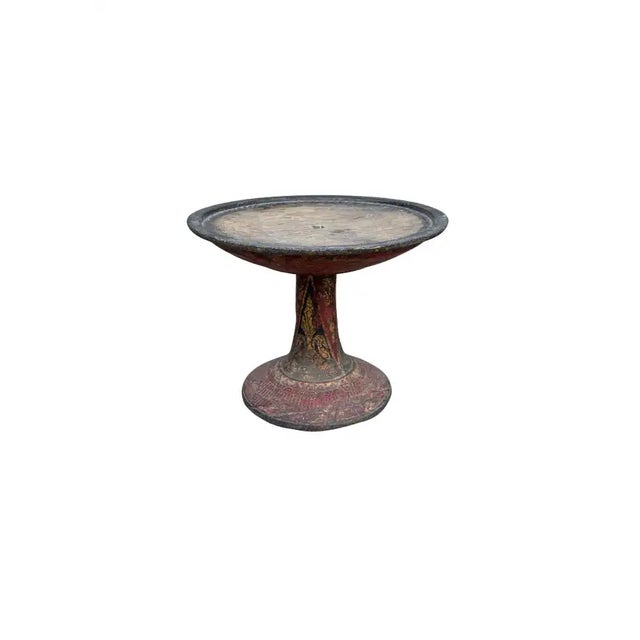 Balinese Offering Tray / Bowl 'Dulang' With Floral Motif C. 1910 For Sale - Image 4 of 7