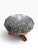 Victorian Antique Octagonal Black Marble Top Mahogany Center Table on Porcelain Casters For Sale - Image 3 of 15