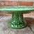 Bordallo Pinheiro Bordallo Pinheiro Rabbit Green Majolica Pedestal Cake Stand / Platter — 13” For Sale - Image 4 of 8