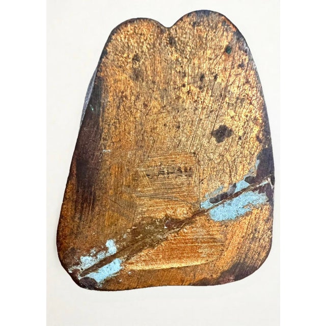 Pair of Japanese Zen Figural Patinated Iron Bookends in Black and Gold, 1950 For Sale - Image 10 of 10