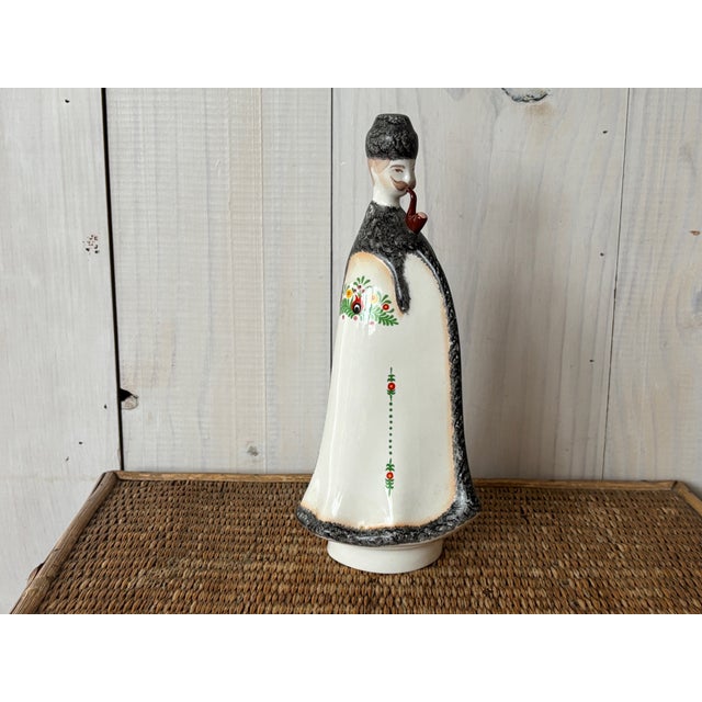 Ceramic Hungarian Porcelain Figurine, Budapest Man, European Collectible, Aquincum Porcelain, Hungarian Man in Traditional Dress For Sale - Image 7 of 11