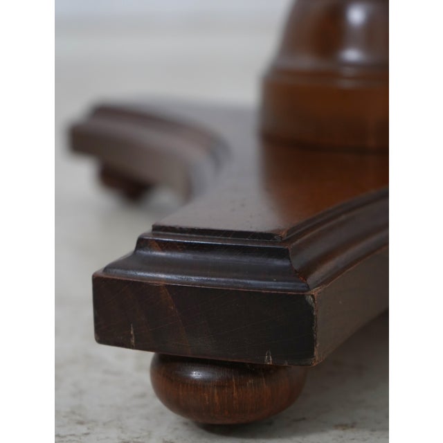 Metal Victorian Style Barley Twist Brass & Marble Coat Rack For Sale - Image 7 of 13